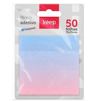 imagem Bloco Adesivo Degrade 75x75mm 50 Folhas Keep - EI154